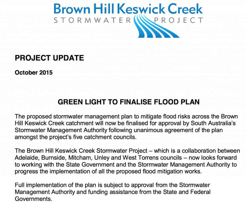 "Green Light to Finalise Flood Plan"