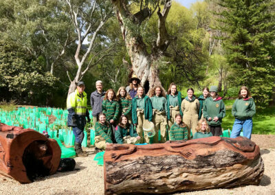 Urrbrae Agricultural High School students - weed control